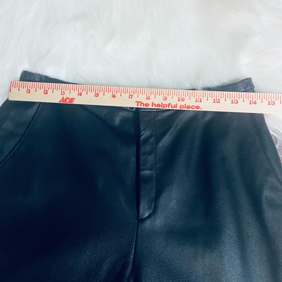 Vintage Uniform John Paul Richard Black Leather Sz 6 Petite Women’s Biker Pants - Picture 6 of 10